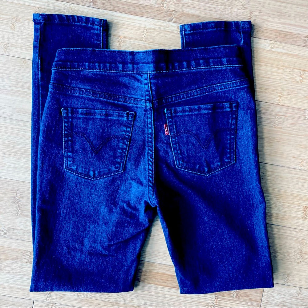 Levi’s Skinny Medium Wash Pull On Jeggings Jeans (girls)